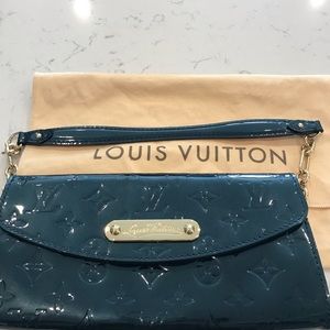 LOUIS VUITTON Blue Monogram Vernis Sunset Blvd